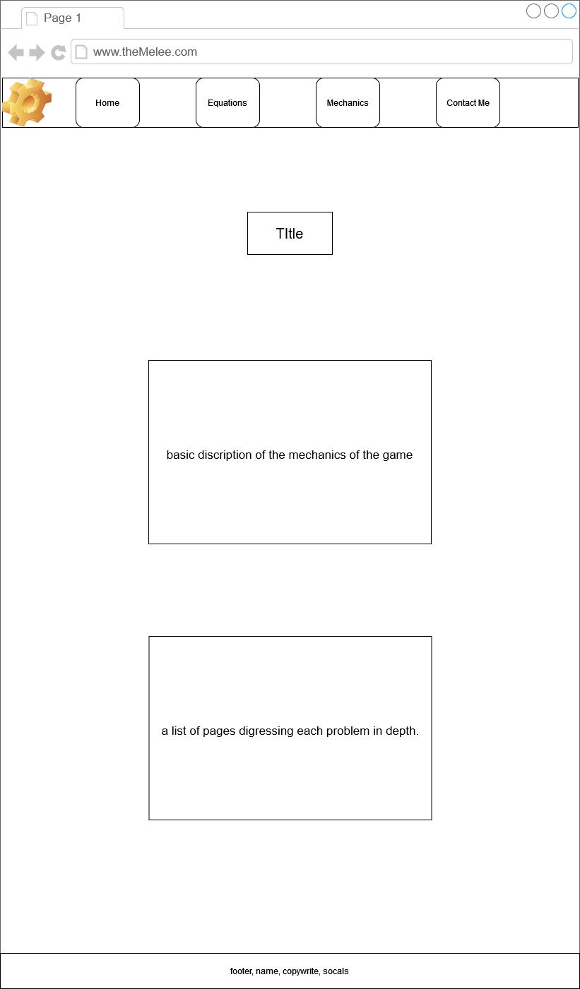 mechanics page wireframe